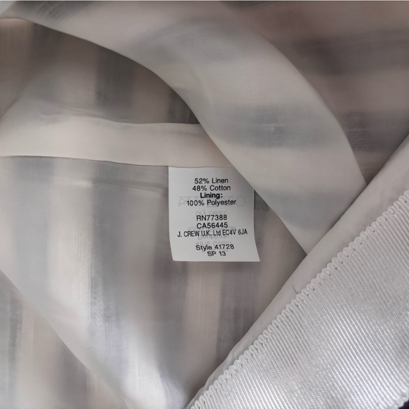 J. Crew Navy & White Pencil Skirt Size 6 - Picture 4 of 6